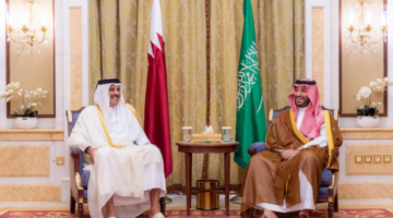 الأمير محمد بن سلمان والشيخ تميم يناقشان المستجدات الإقليمية والدولية